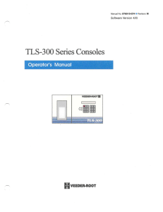 Manual TLS-300 series consoles