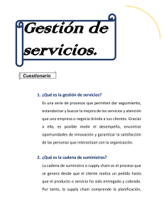 Gestión de servicios Resolucíon y requerimientos info