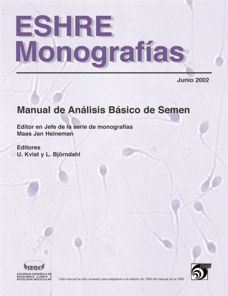 Manual De Analisis Basico De Semen ESHRE 2002