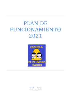 PLAN-DE-FUNCIONAMIENTO-2021 Escuela El Plumero