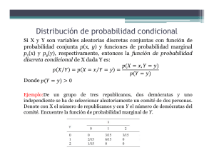 Distribución de Probabilidad Condicional.