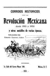 Corridos históricos de la Revolución Mexicana (1910-1930) y otros notables de varias épocas-Eduardo Guerrero