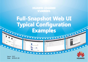 HUAWEI USG6000 V100R001 Full-Snapshot Web UI Typical Configuration Examples(V4.0)