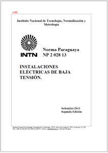Norma Paraguaya NP 2 028 13 INSTALACIONES ELÉCTRICAS DE