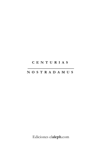 Centurias Nostradamus