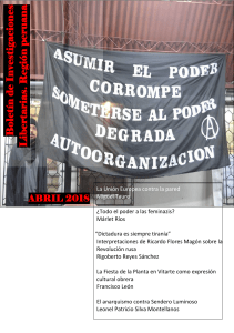 Boletín de Investigaciones Libertarias , número 2. Lima