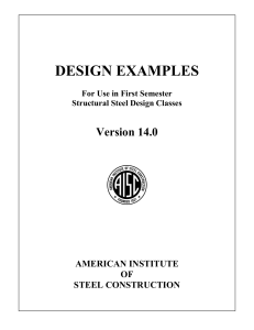 DESIGN EXAMPLES AISC VERSIÓN 14.0 PART I