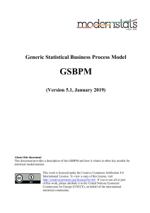 Generic Statistical Business Process Model