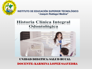 TEMA HISTORIA CLINICA DENTAL