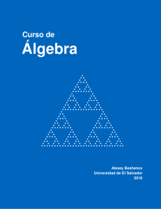 Curso de Álgebra - Alexey Beshenov