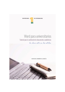 Word para universitarios: Tutorial de estilos