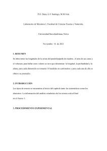 INFORME DE LABORATORIO DE MECANICA I 