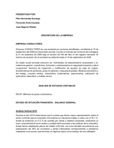 Trabajo Contabilidad- Analisis de estados contables grupo Jose Negroni, Pilin Hernandez y Fernando Avila.