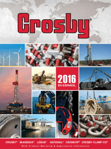 2016 Crosby General Catalog Spanish Imperial