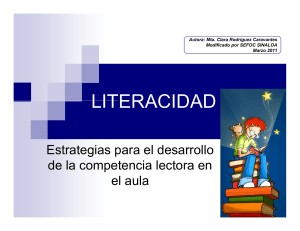 literacidad Estrategias para el desarrollo de la competencia lectora en aula