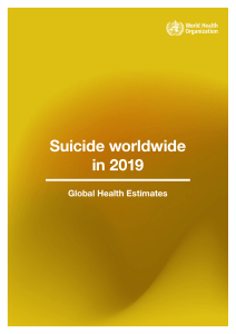 Suicidio mundial en el 2019 OMS