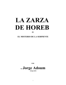 Adoum Jorge - La zarza de Horeb