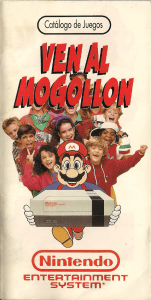 Catálogo juegos nes-1992