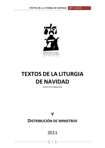 TEXTOS DE LA LITURGIA DE NAVIDAD