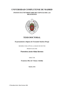 Tesis Doctoral: El pensamiento religioso de Fernando Sánchez Dragó