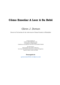 COMO ENSEÑAR A LEER A SU BEBE - Glenn Doman