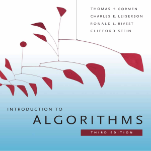 Introduction to algorithms-3rd Edition