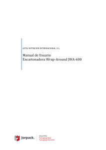 Manual Usuario Encartonadora JWA 604-20