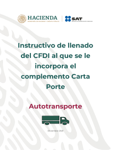 Instructivo ComplementoCartaPorte Autotransporte