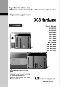 XGB XBC Manual