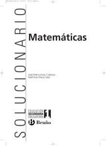 Solucionario Matemáticas 1º ESO - Bruño