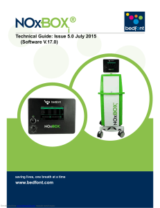 Manual para Monitor de terapia de óxido nítrico Bedfont NOxBOX