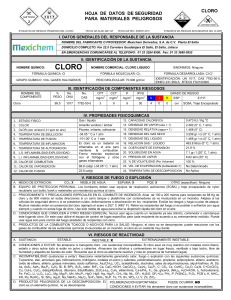 cloro FICHA DE SEGURIDAD