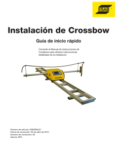 0560956421 00 081715 Crossbow Quick Start Installation Manual SPA