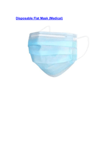 Disposable Flat Mask (Medical)