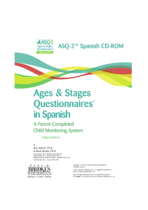 Age and Stages Q ASQ español
