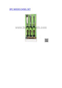 3PC WOOD CHISEL SET