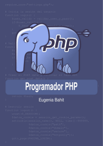 El lenguaje PHP
