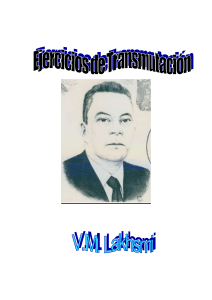 Ejercicios de transmutación - V.M. Lakhsmi