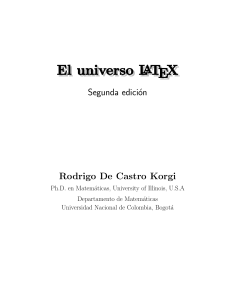 El universo LATEX, 2da Edición - Rodrigo De Castro Korgi-FREELIBROS.ME