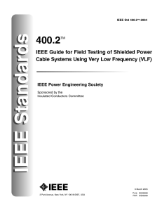 - IEEE guide for field testing of shielded power cable systems using very low frequency (VLF)-ieee