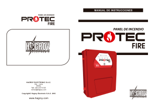PROTEC5 Manual Operacion Alarma contra Incendios - Humo