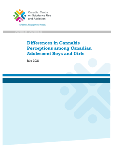 Differences in cannabis perceptions among canadian adolescent boys and girls