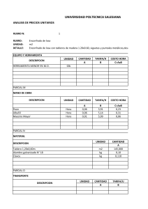 PRECIOS UNITARIOS LUIS MEJIA