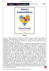 Amor y matematicas - Edward Frenkel