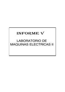 INFORME MAQUINAS ELECTRICAS