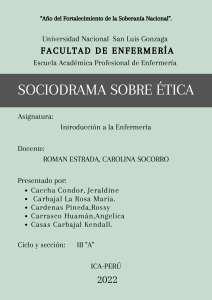 SOCIODRAMA ETICA
