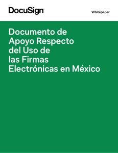 documento de apoyo respecto del uso de las firmas electronicas en mexico