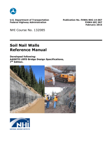 AASHTO (Reference Manual) - Soil Nail Walls (2015)