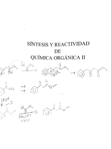 Síntesis y Reactividad de Química Orgánica II