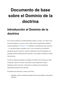 dominio de la doctrina